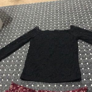 Of the shoulder shirt